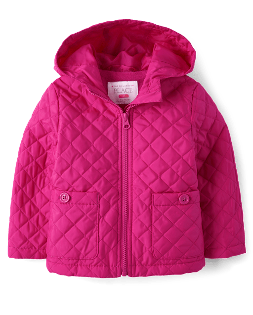 Toddler Girls Quilted Barn Jacket