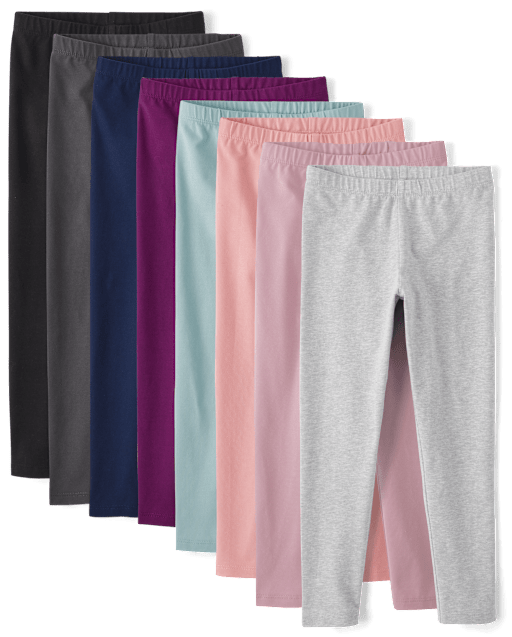 Girls Leggings 8-Pack