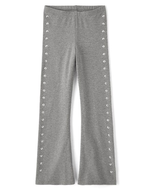 Girls Studded Flare Leggings