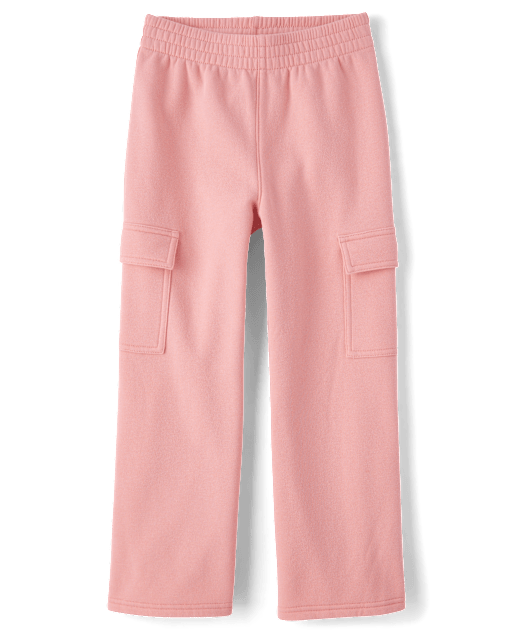 Pantalon cargo large en polaire de qualité supérieure pour fille