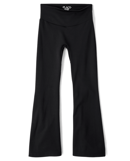 Girls High Rise Flare Leggings
