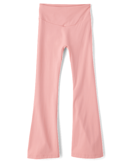 Girls High Rise Flare Leggings