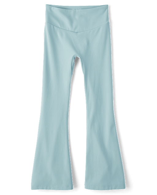 Girls High Rise Flare Leggings
