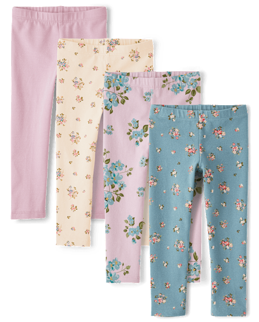 Toddler Girls Print Leggings 4-Pack