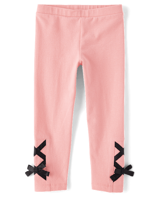 Baby And Toddler Girls Lace Up Leggings
