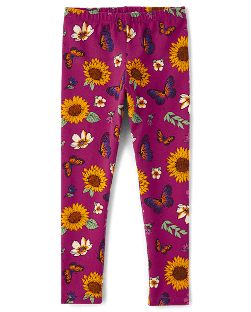 Girls Butterfly Leggings