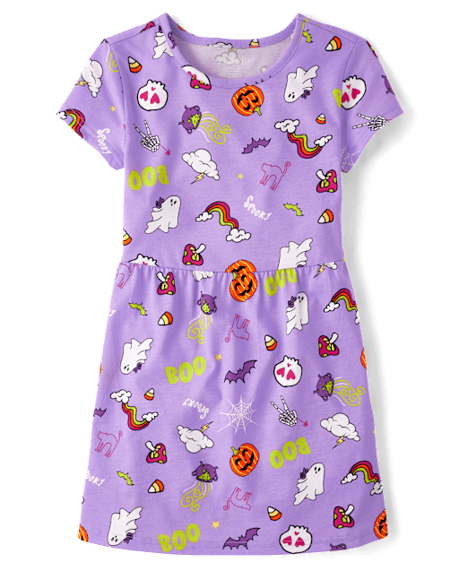 Girls Halloween Everyday Dress
