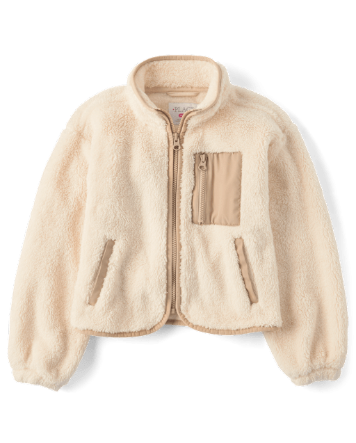 Kids Heavyweight Sherpa Zip Up Jacket