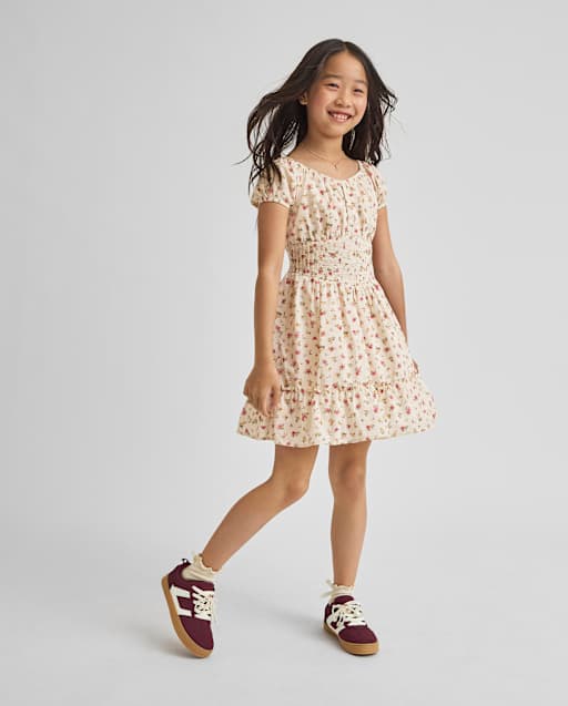 Girls Floral Corset Dress