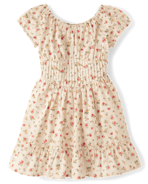 Girls Floral Corset Dress