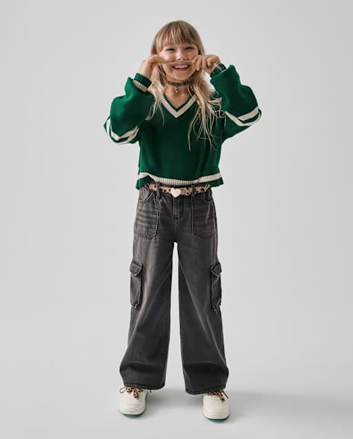 Kids Baggy Cargo Jeans