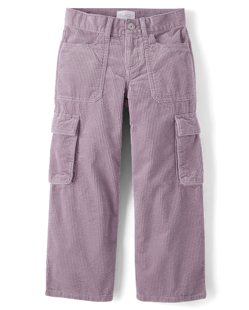 Kids Corduroy Baggy Cargo Pants