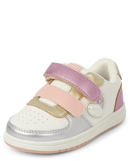 Toddler Girls Shakey Heart Low Top Sneakers