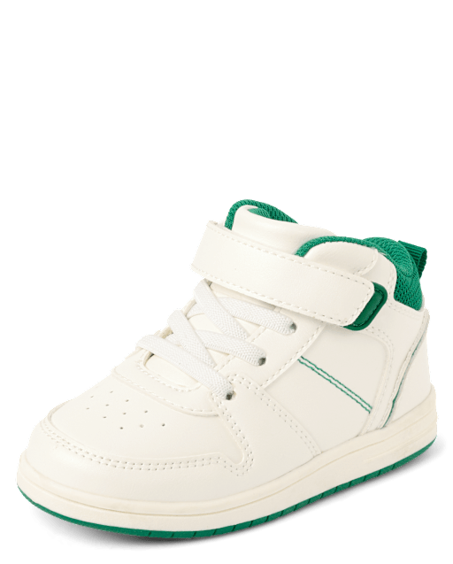 Toddler Boys Contrast Cuff Mid Top Sneakers