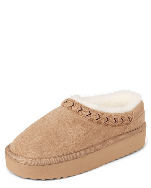 Chaussures à plateforme brodées Teddy Slip Ons pour filles