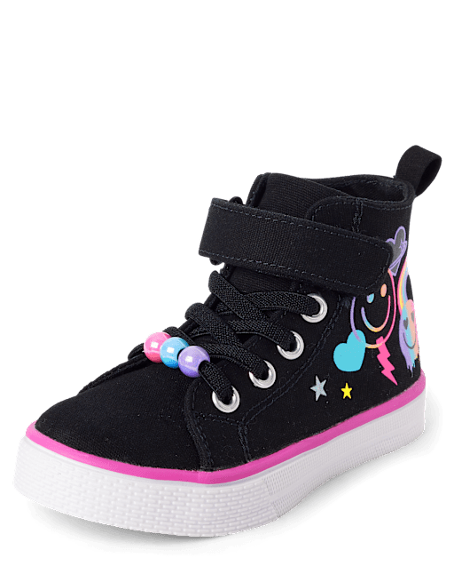 Toddler Girls Doodle High Top Sneakers