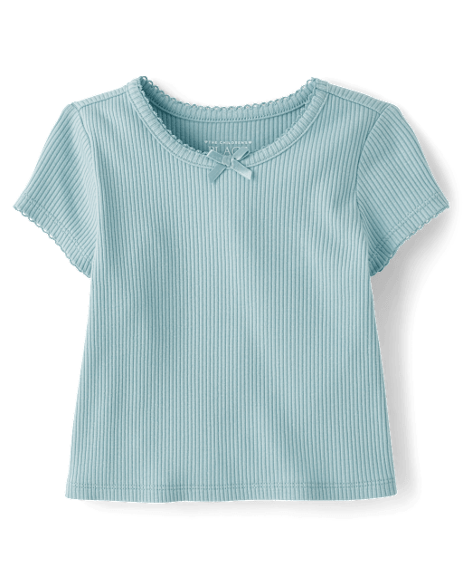 Baby And Toddler Girls Ribbed Baby Tee