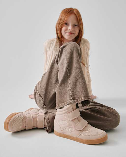 Baskets montantes compensées pour filles