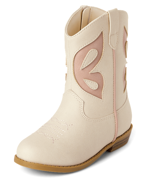 Toddler Girls Butterfly Cowgirl Boots
