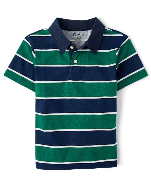 Boys Striped Polo
