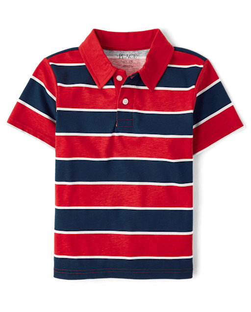 Boys Striped Polo