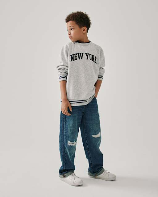 Jean baggy déchiré pour enfants