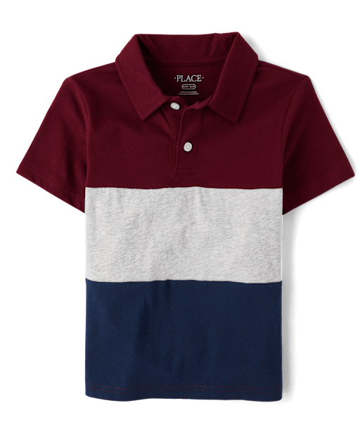Boys Colorblock Polo