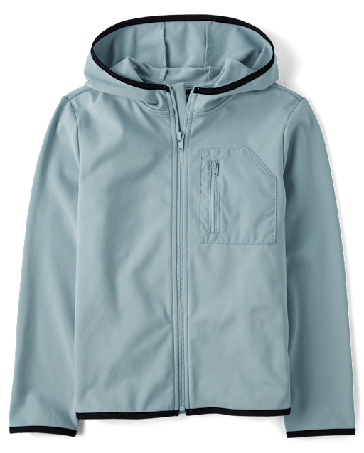 Boys Cozy Tech Zip Up Hoodie