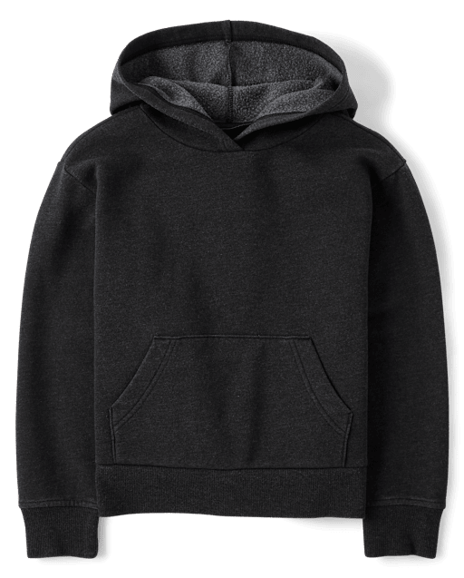 Sweat à capuche en polaire de qualité supérieure teint en pièce pour enfant