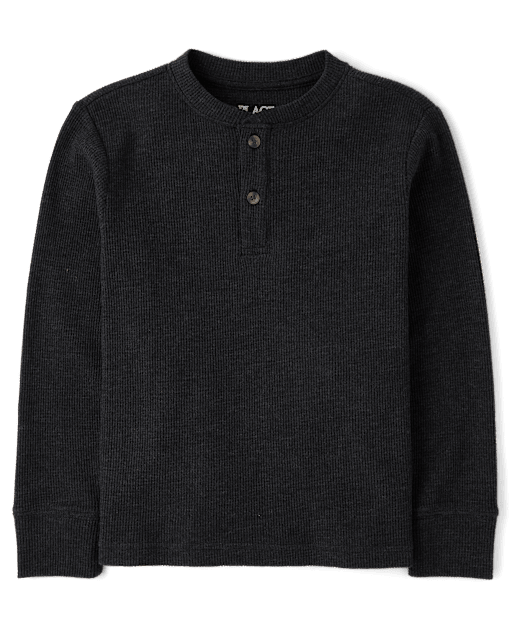 Boys Thermal Henley Top