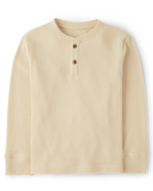 Boys Thermal Henley Top