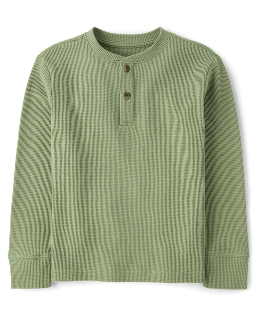 Boys Thermal Henley Top
