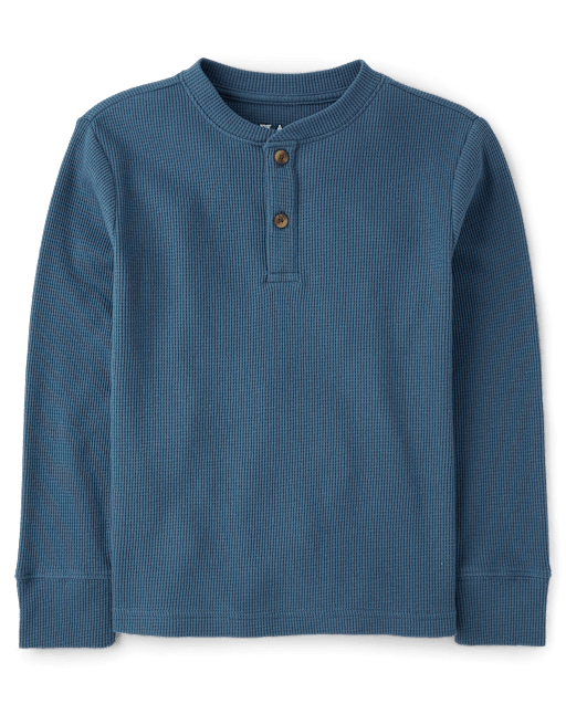 Boys Thermal Henley Top