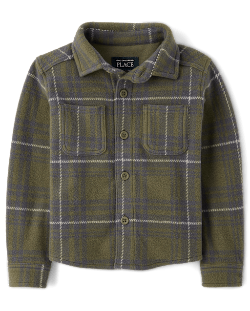 Baby And Toddler Plaid Knit Button Up Shirt