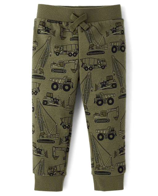 Baby And Toddler Boys Print Premium Fleece Jogger Pants