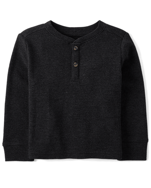 Haut Henley thermique pour bébés et tout-petits garçons