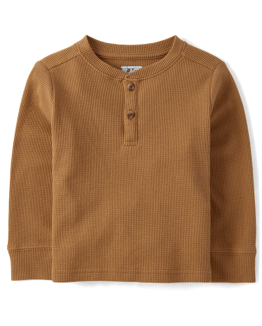 Baby And Toddler Boys Thermal Henley Top