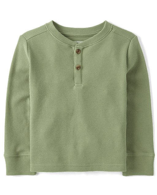 Baby And Toddler Boys Thermal Henley Top