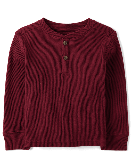 Baby And Toddler Boys Thermal Henley Top