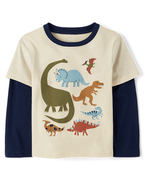 Baby And Toddler Boys Graphic Layered Top