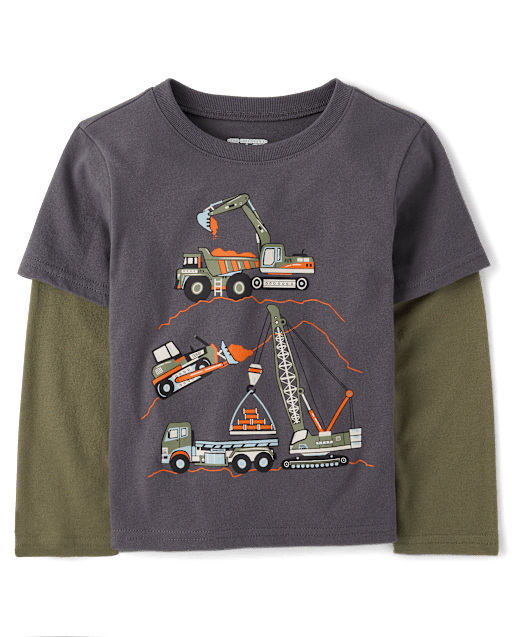 Baby And Toddler Boys Graphic Layered Top