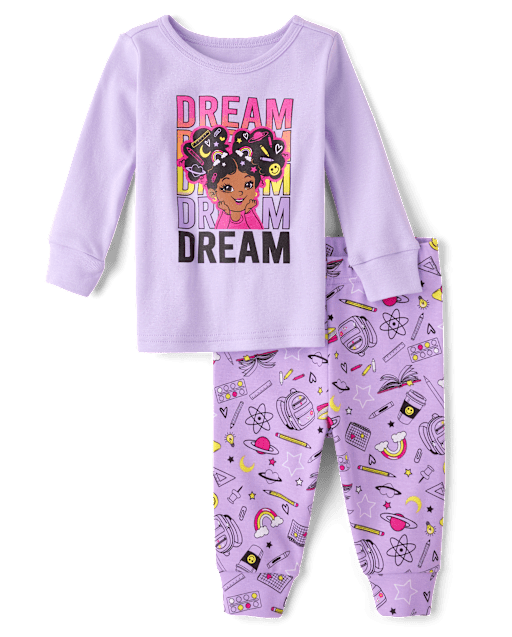 Baby And Toddler Girls Dream Snug Fit Cotton Pajamas