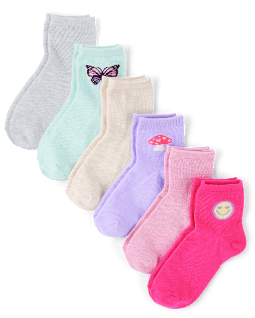 Girls Icon Midi Socks 6-Pack