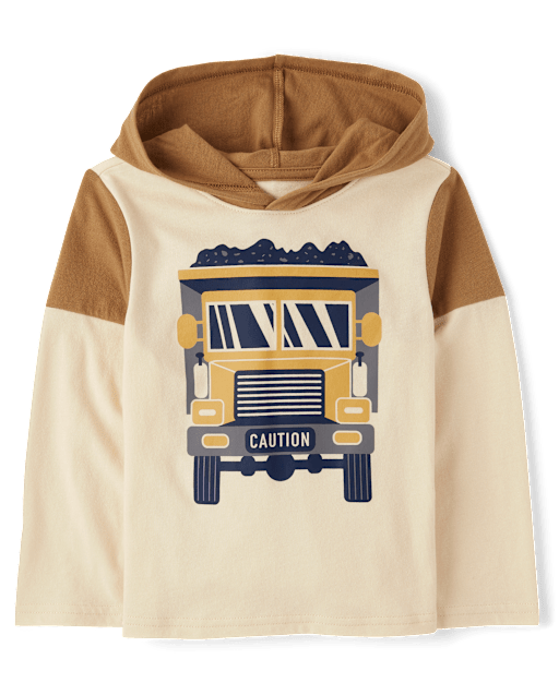 Baby And Toddler Boys Graphic Hooded Top
