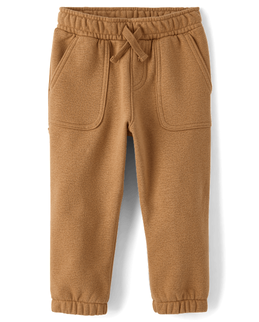 Baby And Toddler Boys Premium Fleece Carpenter Jogger Pants
