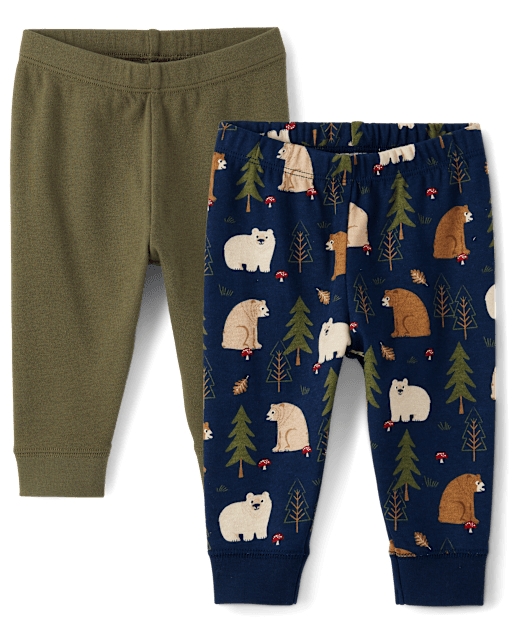 Baby Boys Bear Pants 2-Pack