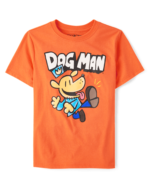 Boys Dog Man Graphic Tee