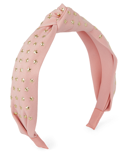 Bandeau à nœud supérieur en étoile cloutée pour fille