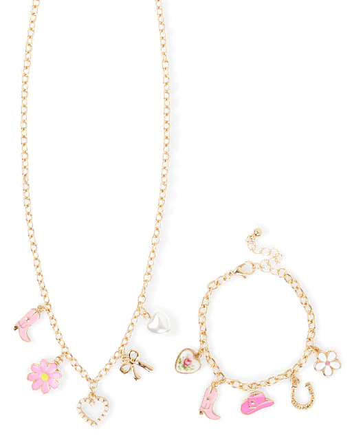 Girls Western Charm 2-Piece Jewelry Set
