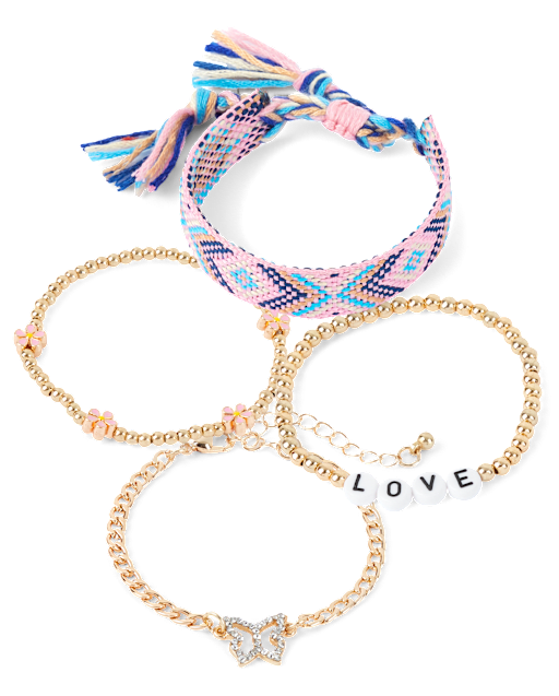 Girls Butterfly Bracelet 4-Pack